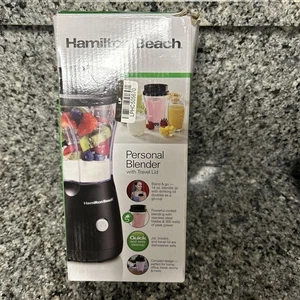 New Hamilton Beach One Setting Personal Blender Leak Proof Travel Lid 14 oz Jar - Picture 1 of 5