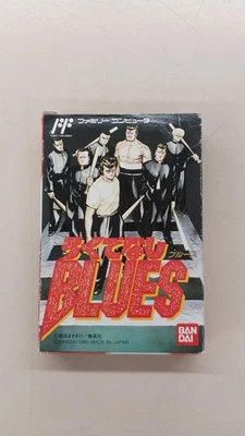 Bandai Rokudenashi Blues FC Famicom Game Cartridge Boxing Manga Japan NTSC-J - Image 1 of 4