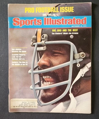 Sports Illustrated September 22, 1975 Mean Joe Greene Pittsburgh Steelers - Image 1 of 2