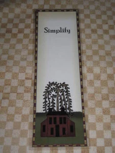 PRIMITIVE SIMPLIFY SALT BOX HOUSE LAMINATED BOOKMARK - Picture 1 of 1