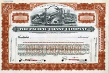 19xx Pacific Coast Co Specimen Stock Certificate