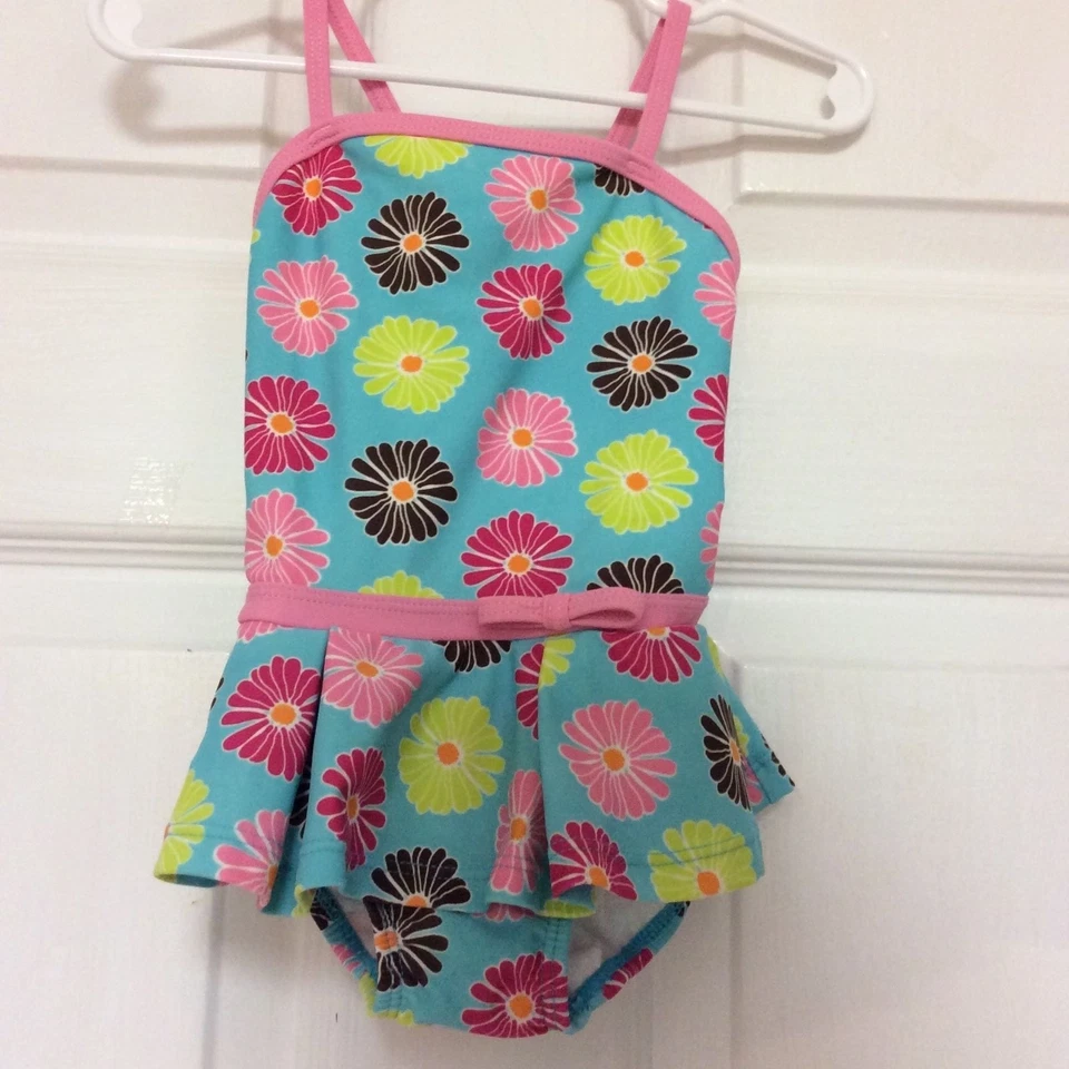 Traje de baño One Step Ahead bebé niña talla 18 meses UPF 50 azul multicolor 81 Foto 1 de 4