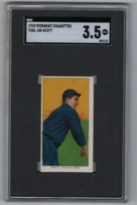 1909 T206 baseball card Jim Scott Chicago White Sox graded SGC 3.5 Piedmont - Picture 1 of 2