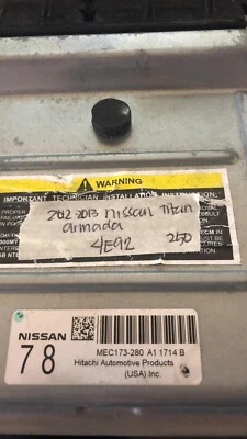 MEC173-280 日产 Titan 2012-2013 ecm ecu 电脑 — 第 1/4 张图片