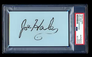 JOE HALE DISNEY ANIMATION ARTIST SIGNED MINT INDEX CARD PSA/DNA AUTOGRAPHED - Picture 1 of 1