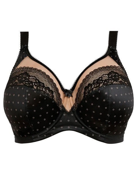 GODDESS BRIDGET BLACK UNDERWIRE BANDED BRA SIZE 36FF / 14FF - Image 1 of 1