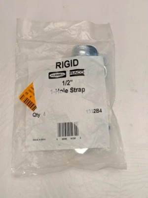 Lot of 4 Rigid HUBBELL 1/2" 1-Hole Strap 1332B4 - Image 1 of 4