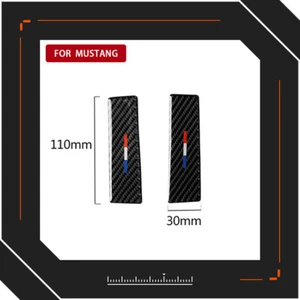 Suitable for Ford Mustang Print Carbon Fiber Central Navigation Panel Trim Strip - Picture 1 of 6