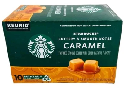 Tazas K de café con sabor a caramelo Starbucks Keurig 10 ct 3,5 oz.  233 Foto 1 de 4