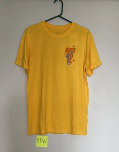 Nike Dri-Fit T-Shirt Just Do It Yellow Men's Size Small (DM5680-739) - Picture 1 of 4