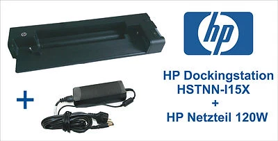 HP Dockingstation HSTNN-I15X  für HP EliteBook 2540p, 2560p + HP Netzteil 120W - Bild 1 von 4