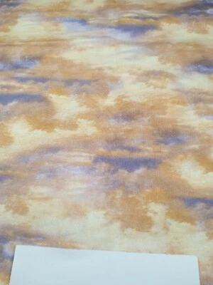 David Textiles by Larry Fanning Muted Browns/Purples/Beiges 1 Yard x 44" - Image 1 of 3