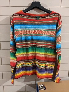 Ralph Lauren Jeans GRADE B+"Aztec Southwestern Colourful Textured Jumper (MEDIUM - Picture 1 of 11