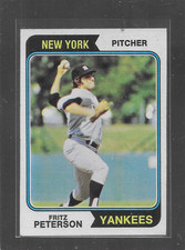 1974 TOPPS # 229 FRITZ PETERSON NICE CARD