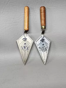Freemason Ornamental Spatulas (2) - Picture 1 of 6
