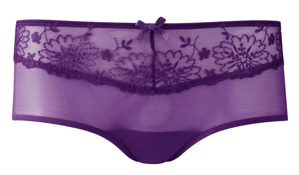 Panache Ariza Púrpura Calzoncillos Reino Unido 8 Transparente Transparente Bragas Pantalones Bragas XS Foto 1 de 1