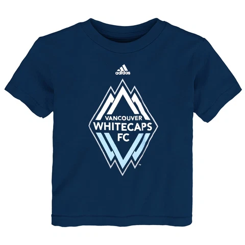 Vancouver Whitecaps FC Adidas MLS Toddler Navy Blue "Primary Logo" T-Shirt Cover