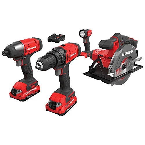 Craftsman 20V CMCK401D2 4-Tool Combo Kit