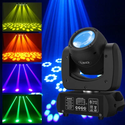 120W RGBW Moving Head Stage Lighting LED Spot Beam DMX Disco DJ Party GOBO Light - Image 1 of 4
