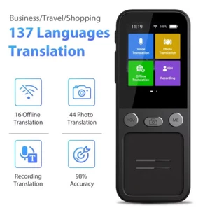 Portable Instant Intelligent Voice Translation Recording 137 Language,Offline - Picture 1 of 14
