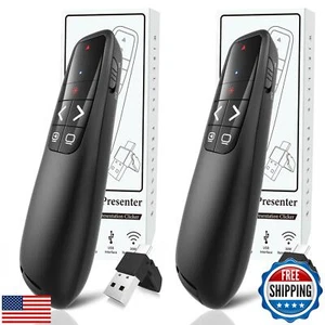 (2 Units) Presentation Clicker PowerPoint Presenter Remote: Laser Pointer Pro - Picture 1 of 5