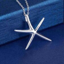 925 sterling silver Pretty Starfish Pendant Necklaces for woman fashion Jewelry