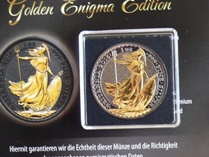Great Britain 2 Pounds 2016 Britannia, Golden Enigma Edition, 1 oz Silver - Picture 1 of 4