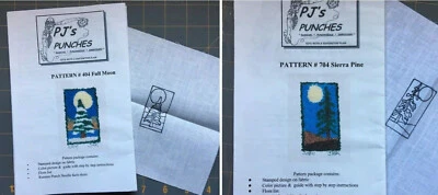 PATRONES DE AGUJAS PERFORADORAS DE AGUJA PERFORADORA con KIT DE TELA Punzones ÁRBOLES QUE ELIJAS Foto 1 de 3