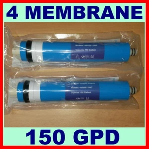 4 MEMBRANE DA 150 GPD STANDARD PER DEPURATORE ACQUA PURIFICATORE IMPIANTO OSMOSI - Foto 1 di 1