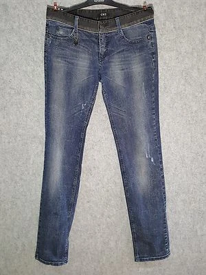 CNC Costume National Jeans Pantaloni Donna Blu Denim Taglia 31 (veste tg. 44-46) - Imagen 1 de 4