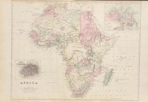 Antique Map of Africa - Mitchell's Atlas of the World c. 1881 - Imagen 1 de 1