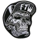 SNAPBACK SKULL PATCH - Thread Rayon Iron-On Heat Sealed Backing Sew-On PATCH
