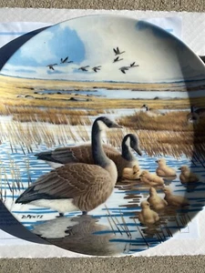 Wood Framed "THE FAMILY" Donald Pentz 4th Plate "WINGS UPON THE WIND" Collection - Picture 1 of 3
