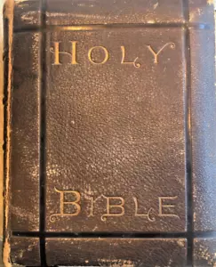 Holy Bible A.J. HOLMAN CO of Philadelphia 1875 edition VTG - Picture 1 of 17