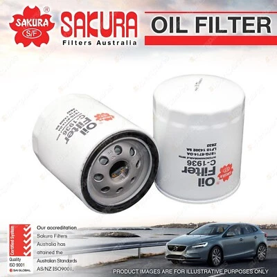 Sakura Oil Filter for Mazda 3 BK BL 5 CR CW 6 GH GJ BT-50 DX CX7 MPV MX5 TRIBUTE - image 1 of 2