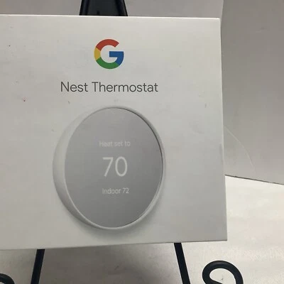 Google Nest Thermostat Snow Model G4CVZ Programmable ThermostatH - Image 1 of 4