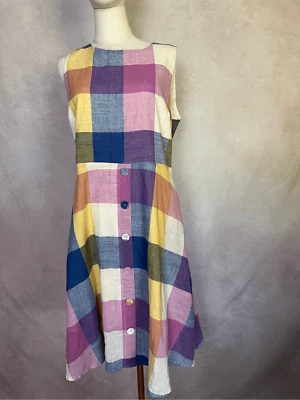 Vestido maxi a cuadros talla grande Foto 1 de 4