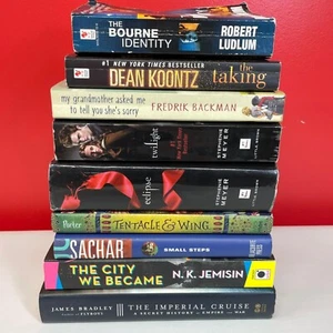 Lot of 9 Adult Fiction Books Novels Mixed Authors Action Fantasy History Law - Picture 1 of 23