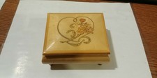 Vintage Lacquered Wood Jewelry Box San Francisco Music Box Co Made in Italy
