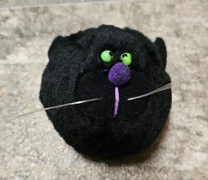 Vintage Hallmark Bouncing Boo Buddies schwarze Katze Halloween Plüsch 80er Jahre - Bild 1 von 5
