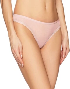 OnGossamer Women's 239191 Blush Mesh Low-Rise Thong Panty Underwear Size M - Picture 1 of 2