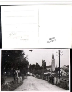 500741,Seltene Foto AK Riedau Straßenansicht Brücke Kirche - Picture 1 of 1