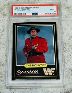 1991 Swanson WWF THE MOUNTIE PSA 9 Mint 🔥! - Picture 1 of 2