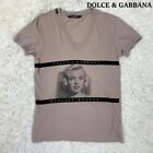 Rare Dolce Gabbana Marilyn Monroe Print T-Shirt V-Neck B433