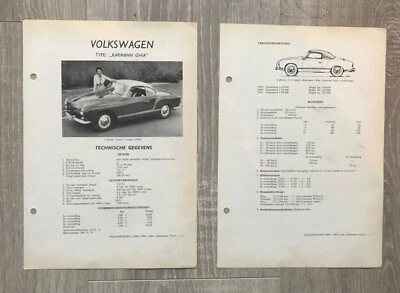 VW Volkswagen Karmann Ghia 1960 - 1961 Olyslager/Kluwer Technical Manual - Image 1 of 2