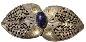 Clip de bufanda vintage con hebilla de cinturón Checoslovaquia metal - Imagen 1 de 8