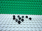Lego 10 Black 1x1 Round Circle Open Dot Stud Plate Base New