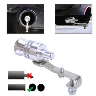 PDR*EFFETTO TURBO FISCHIO MARMITTA AUTO TUNING TERMINALE TURBINA MISURA L 2400CC - Immagine 1 di 2