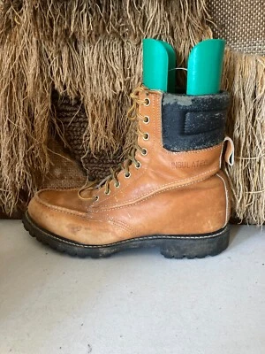 Botas de Senderismo Mont Blanc Para Hombre Cuero Vintage Marrón Estilo No.  Talla 7221 12 Foto 1 de 4