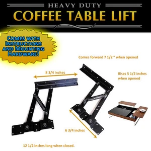 Mesa de centro elevadora hágalo usted mismo mecanismo hardware resorte elevación muebles bisagra - Imagen 1 de 7